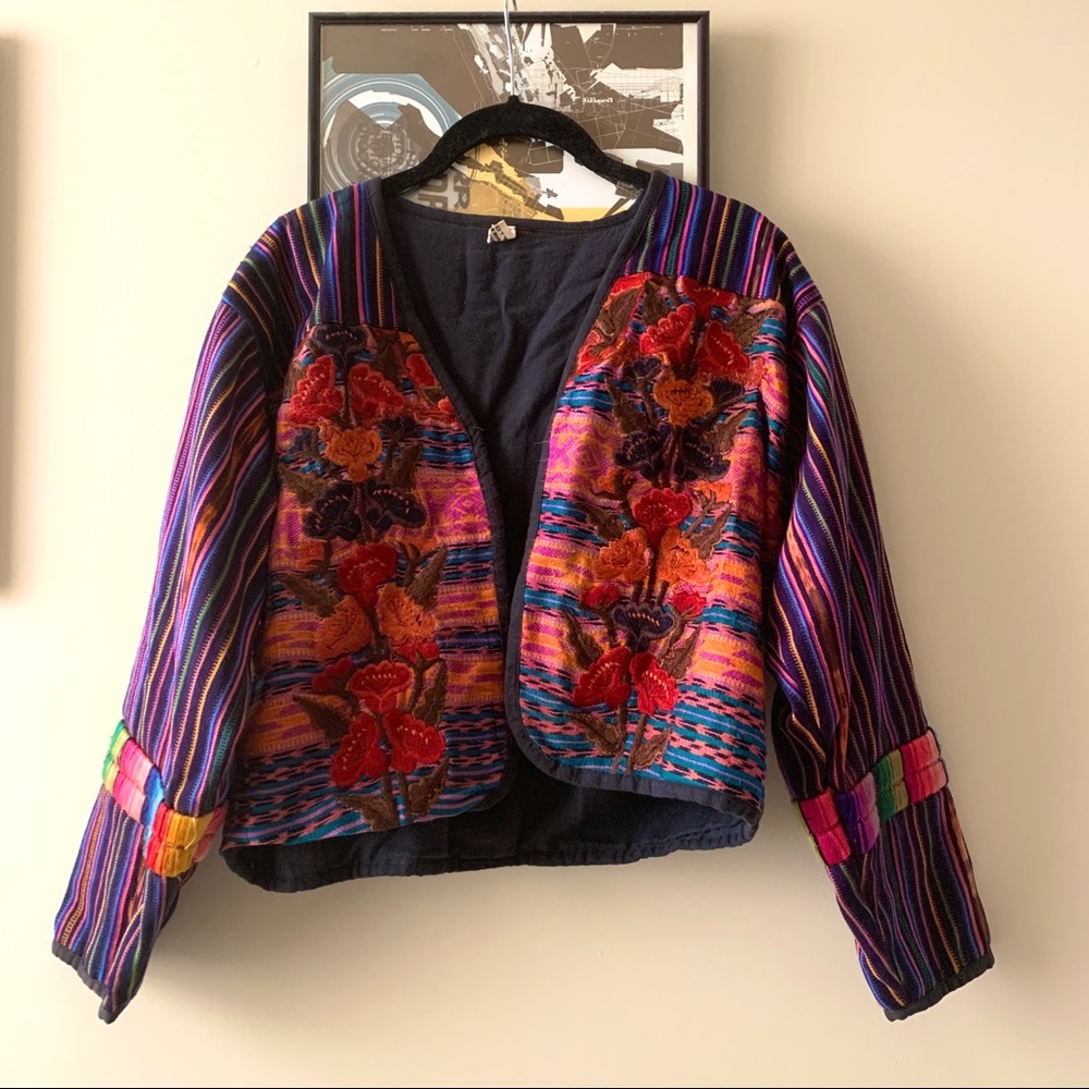 Vintage Guatemalan embroidered jacket
